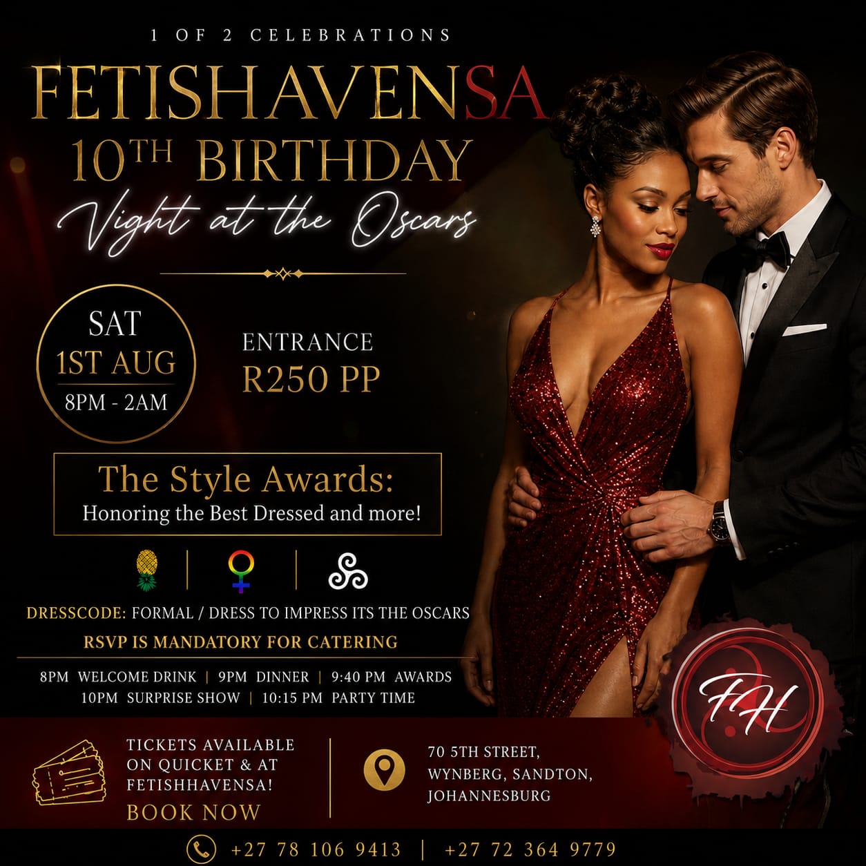FH 10th Birthday Night at the oscars